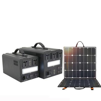 China Camping 1kw 2kw 220v 1500W 600W 1000W Lifepo4 Lithium Battery Power Station Wireless Charging Mobile Portable Solar for sale