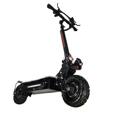 China 11 Inch 5600w 60v Unisex Powerful Folding Electric Scooter With Board Acrylic Colorful Lights Electric Scooter for sale