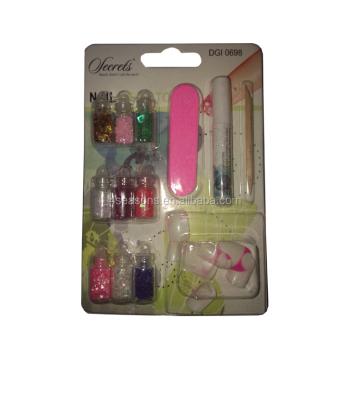 China Decorate Nail Decorate 2021 Nail Beauty Products Girl's Manicure Toy Set Nail Art Set for sale