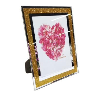 China Decorative Photo Frame Decorative Photo Frame Photo Frames Modern Glass Picture Glass Mirrored Glass Photo Frames for sale