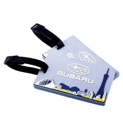 China 2021 Promotion/Advertising/Gifts/Souvenir Custom Soft PVC Travel Luggage Tag With Customized Logo for sale