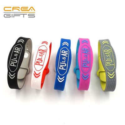 China Wholesale Custom Shape Colorful Personalized Silicone Adjustable Wristband Sports for sale