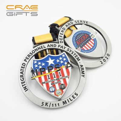 China China Stock Factory Price Wholesale Cheap Sports Medal Award Set Custom Santa Medal Logo Medals for sale