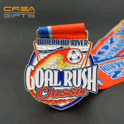 China China OEM & ODM Design Your Own Metal Sports Events Award Medal With Ribbon for sale