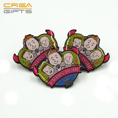 China China cheap custom design custom 3d epoxy metal lapel pin china manufacturers CMYK printing lapel pin for sale