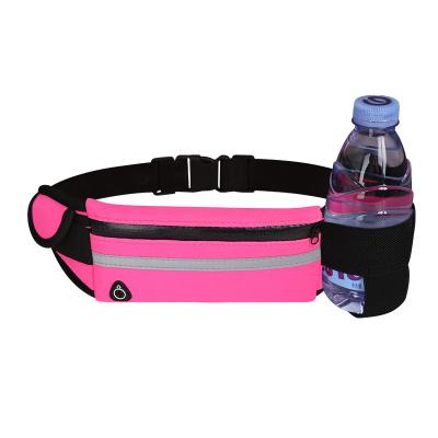 China Custom Logo 2021 Water Proof Pink Nylon Waist Bags Square Waterproof Men's Sports Small Boy Waistband Women's Girl's White Pussy Pack Bag for sale