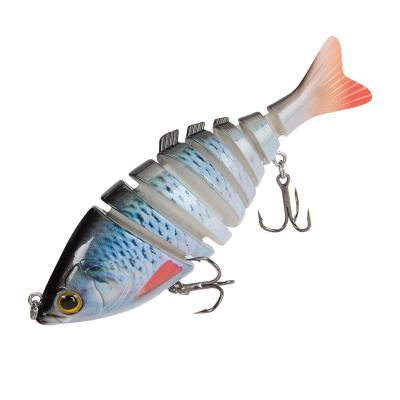 China Jointed Fishing Fishing Lure 1501 Pencil Wobbler Tools 8 Section Jointed Bait Plastic Artificial Fishing Lure for sale