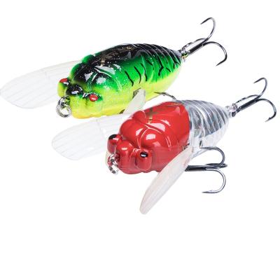 China Cicada Fishing Lure Insect Casting Fishing Lure 40mm 5.5g Floating Down Sinking Hard Baits Insect Pencil Bait Cicada Floating Fishing Lure for sale