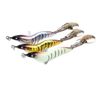 China High Soft Shrimp Fishing Metal Lure Speed ​​Simulation Plastic Shrimp Fishing Shrimp Attraction Metal Lure for sale