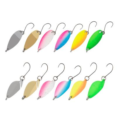 China Fishing Lure Gear Metal Spinner Fishing Lures Spinner Baits Sea Metal Spoon Trout Metal Spinner Lure for sale