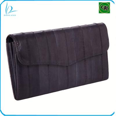 China New Style High Quality Genuine Eel Skin Real Eel Skin Lady Leather Clutch Bag for sale