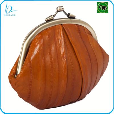 China Exotic Real Eel Genuine Skin Eel Leather Clutch Purse For Lady for sale