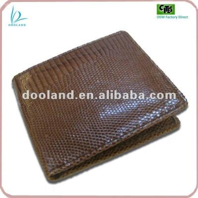 China Exotic Men's Lizard Leather Wallet in Genuine Real Lizard Skin Leather for sale