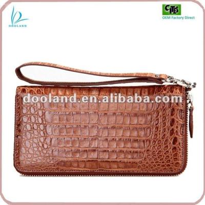 China Genuine Crocodile Skin Real Crocodile Skin Strap Luxury Exotic Wallet for sale