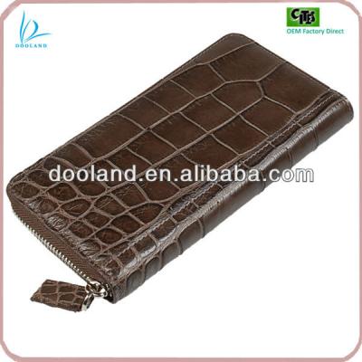 China Genuine Exotic Genuine Crocodile Skin Crocodile Skin Leather Wallet for sale