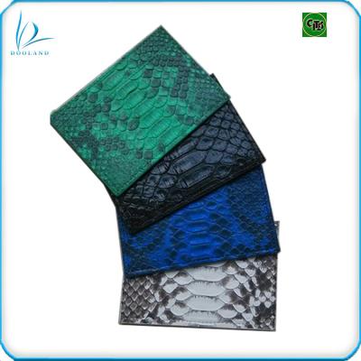 China Luxury Real Credit Card Python Skin Card Wallet Card Holder for sale