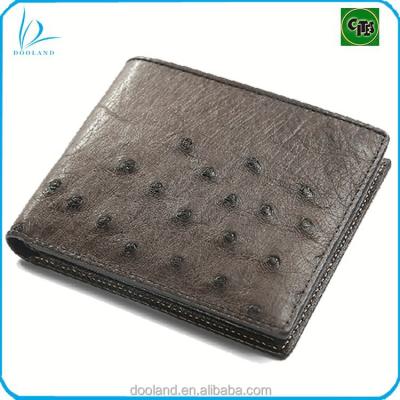 China Wallet Fashion Genuine Ostrich Skin Leather High Quality Wallet for sale