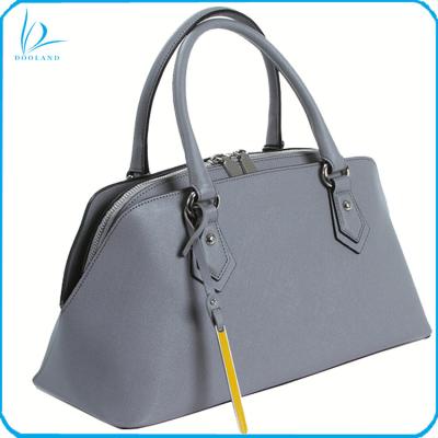 China Guangzhou factory high quality custom women's classic genuine leather tote handbag hard bag of dress for sale