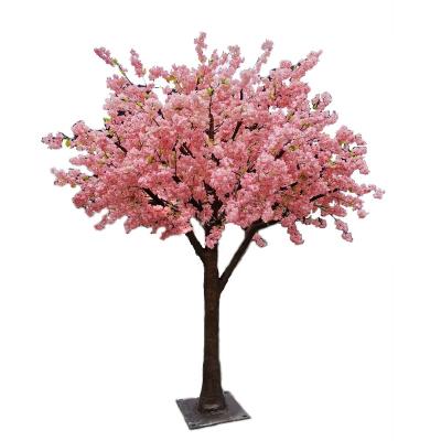 China Cherry Blossom Flowering Tree 250 cm Durable Artificial Wedding Tree Party Restaurant Decoration Pink for sale