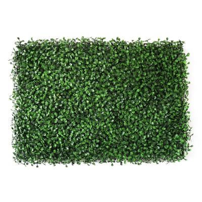 China Milan Grass Hedge Man Made Boxwood Hedge UV Recyclable Green Decoration Plastic Proof Grass Wall for sale