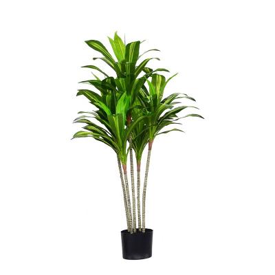 China Artificial Plant Dragon Tree For Garden Living Room Decor Dracaena Fragrans Direct Wholesale Plastic Ornaments for sale