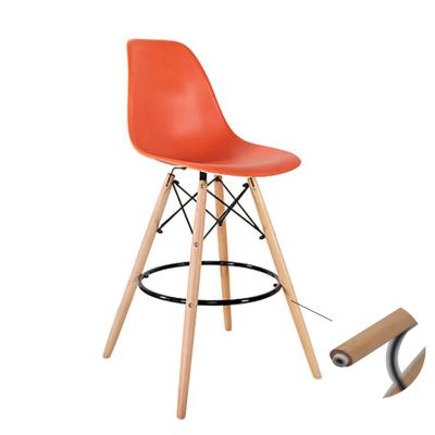 China Modern Wooden Legs Bar Chairs Seat New Style Restaurant Bar Stool Chair for sale