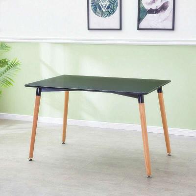 China (Other) high quality cheap price modern design adjustable rectangle black dining table coffee table for sale