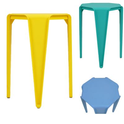 China Wholesale custom color pp simple modern popular living room furniture plastic stackable stool for sale for sale