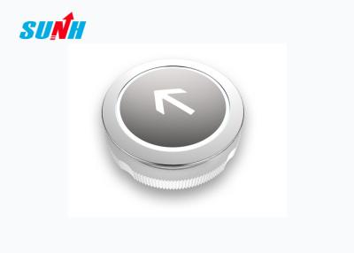 China Up And Down Elevator Push Button Zinc Alloy Material Slim Round Shape for sale