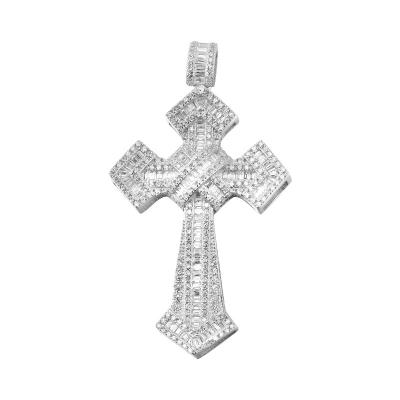 China Fine Fashion Jewelry Dropshipping Jesus Cross Fashion 925 Sterling Silver Men's Pendants Set For for sale