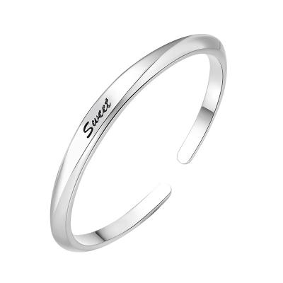 China Luxury CLASSIC 9999 Full Silver Bracelet Female Light Anniversary Silver Bangle Dating Gift For Girlfriend for sale