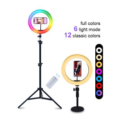 China 10 Inch Photography Makeup Gesture LED Ring Light Dimmable Ringlight 3200K-6500K Feeling Ring Light Lamp CLEN-RINGlight for sale