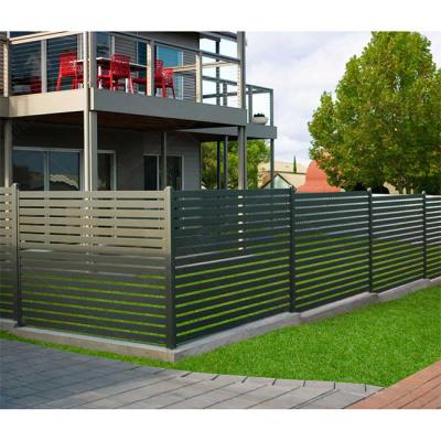 China Factory Easily Assembled Aluminum Palisade Fencing Modern Aluminum Fence For Houses Garden Aluminum Fence for sale