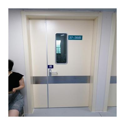 China Sound Insulation Prima Hospital Door Internal Folding Hallway Door Steel Panel Single Swing Door for sale