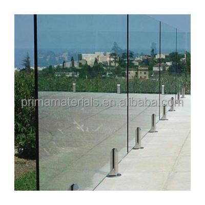 China Competitive Price Modern Spit Glass Fencing Solid or Hollow Stainless Steel Top Side Mounted Spit Barrier Glass Balustrade for sale