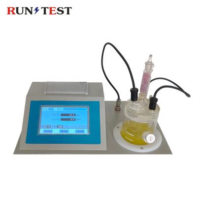 China Easy Operation Moisture Titrator Karl Fischer Moisture Meter Oil Water Content Tester For Lab for sale