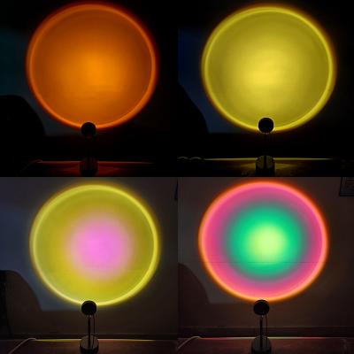 China 2021 Modern Amazon Product High Quality Hot Selling Aluminum Alloy Sunset Spotlight Lamp With 4 Colors Changeable Light for sale