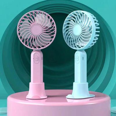 China USB Rechargeable Battery Powered Cooling Electric Fan Cooling Brushless Motor Portable Handheld Fan With Movable Stand for sale