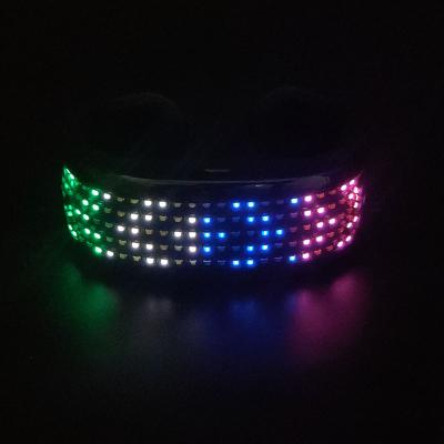 China SUNJET ABS 2021 New Products Led Customized Colorful Message Display Screen Flashing Wristband for sale