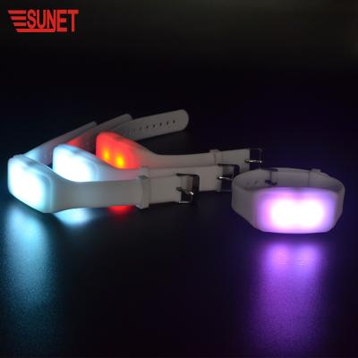 China Business Gift 2021 SUNJET New Products Halloween Led Party Flash Wristband Wireless Remote Control Led Bracelet for sale