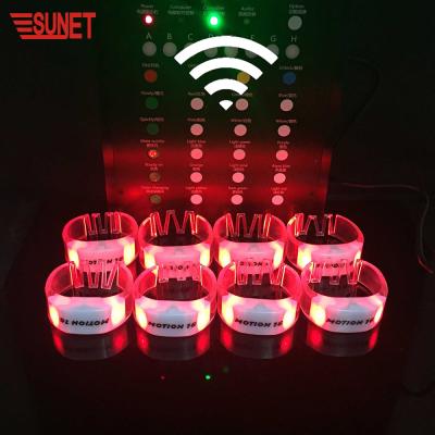 China Party Decoration SUNJET Dot 2021 New Products Best Selling Party Supplies White Light Up Led Wristband Bracelet for sale