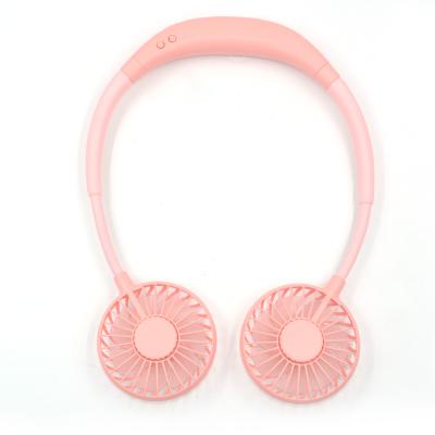 China Outdoor Car SUNJET Cooling Summer Neck Fan Hanging USB Rechargeable Lazy Mini Portable Fan for sale