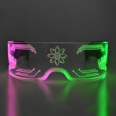 China Wireless Glow LED Acrylic Glass 9 Modes Light Up Glasses For Party Concert Bar Music Festival for sale