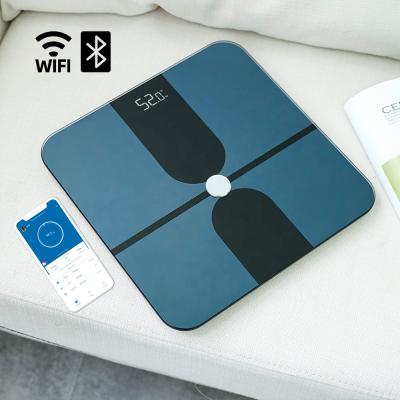 China Weight Measuring Wifi Smart Home Check App Connect Digital Bathroom Weighing Electronic Digital Scales for sale