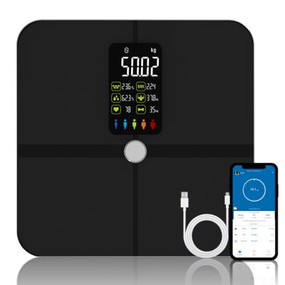 China Hot Sale Global Market USA Europe Top Rank Smart App Cloud Data Share Body Fat Percentage Measure 280*280*25mm for sale