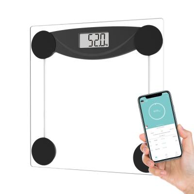 China Bathroom Scales Floor Digital Scales Glass Body Electronic Transparent Scale for sale