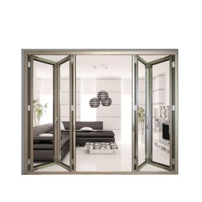 China Wholesale Waterproof Bifold Doors Factory Customization Double Glazing Aluminum Bi Folding Door for sale