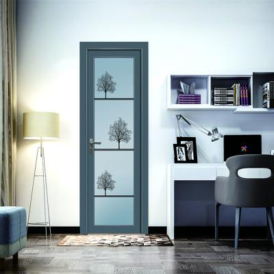 China 2020 Wholesale Waterproof Glass Aluminum Double Door Myanmar Style New New Side Hung Swing Door for sale