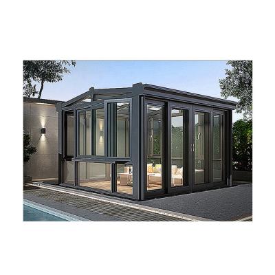 China Thermal Break System Sunroom Aluminum German Material Aluminum Waterproof Glass Outdoor Room for sale