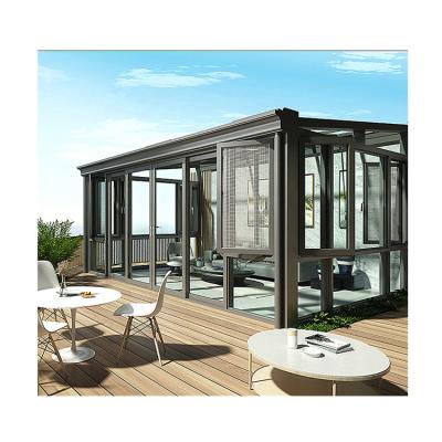 China Thermal Break System Outdoor Porch Bespoke Glass High Quality Waterproof Conservative Aluminum Sunroom for sale